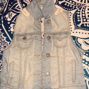Lace Jean Vest!